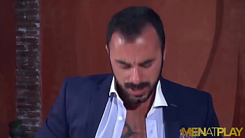 Preview 4 of Je Viole Ma Grand Mere - MENATPLAY Classy Businessman Xavi Duran Anal Fucks Blond Gay