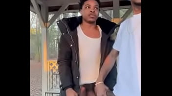 Preview 1 of Asian Guy Rapes Blonde - Amigos vergones en el parque
