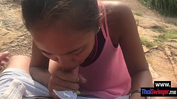 Preview 1 of Tv Topples - Hot Asian teen pleased dirty boyfriend and she swallowed his big penis