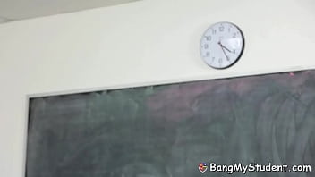 Preview 1 of Czech Big Boobs Public Sec - Dirty Slut Sophia Grace Fucks English Principal In Detention