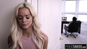 Preview 2 of Doble Coock In One Vagina - Elsa Jean Gets Horny Watching Her Stepbro Masturbate