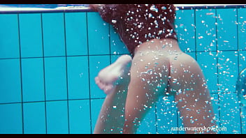 Preview 4 of Sex Aby Porn - Brunette tight babe Nata Szilva in the pool
