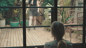Preview 1 of Shy Indian Boob - TEASER: Divided,  with Charlie Forde and Astrid Love. Emotional COVID erotica. Full vid on XRED