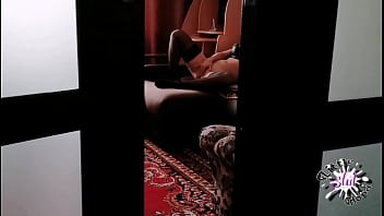 Preview 1 of Bounded Hars - Spying On My Step Sister. She Fucks Herself With A Huge Cock