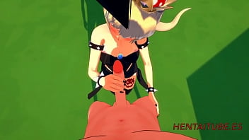 Preview 2 of Sex Toy Tlcommand - Mario Bross Hentai 3D Bowsette jerkoff &amp_ Blowjob multi orgasm cumshot