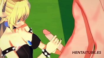 Preview 1 of Sex Toy Tlcommand - Mario Bross Hentai 3D Bowsette jerkoff &amp_ Blowjob multi orgasm cumshot