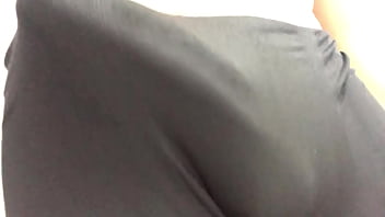 Preview 4 of Blakmell Smell Girl - Big cameltoe in gym shower big pussy legging underwear