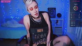 Preview 1 of Aflexis Super - Cute Rock Girl Masturbates on Cam
