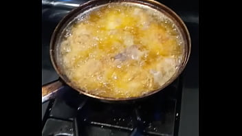 Preview 1 of Kutta Xnxx Video - Tristina Millz Cooking Chicken