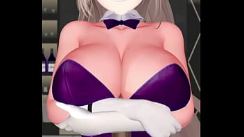 Preview 1 of Xvideo Mam Son Sex Video 3gp - Asuna Ichinose Hentai Boob Job Blue Archive Playboy Dark Purple Clothes (CLIP)
