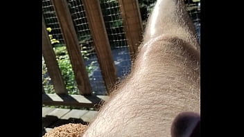 Preview 3 of Indian Dl - Amatuer Guy Masturbates Outside On Porch