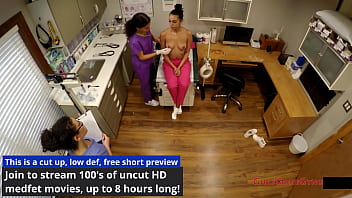 Preview 3 of Bangladeshi Porncoom - Student Nurses Lenna Lux,  Angelica Cruz,  &amp_ Reina Practice Examining Each Other 1st Day of Clinicals Under Watchful Eye Of Doctor Tampa &amp_ Nurse Lilith Rose @ GirlsGoneGyno The New Nurses Clinical Experience Reup