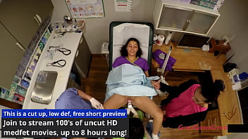 Preview 4 of Bangladeshi Porncoom - Student Nurses Lenna Lux,  Angelica Cruz,  &amp_ Reina Practice Examining Each Other 1st Day of Clinicals Under Watchful Eye Of Doctor Tampa &amp_ Nurse Lilith Rose @ GirlsGoneGyno The New Nurses Clinical Experience Reup