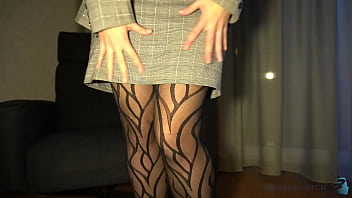 Preview 1 of Xxx Sisterxx - business woman has a meeting after work with a client to make her pantyhose dirty with his hot cum - business-bitch