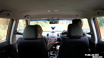 Preview 2 of Polis And Fined Son - Big ass scot publicly riding driving instructor