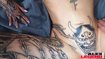 Preview 4 of Xhmster Videos - Inked Nova Flame,  Nicole Saphire &amp_ Jesse Pony Milk Alex Legend&#039_s Dick!