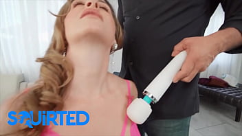 Preview 1 of Slow Intense Pussy Lick - (Crystal Taylor) Waits With Mounting Anticipation As (Toni Ribas) Runs A Big Vibrator Over Her Body - Squirted