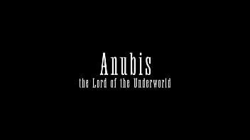 Preview 1 of Film Semi Bokep Jepang - Ancient Egypt. Anubis plays with a hot black girl in the temple