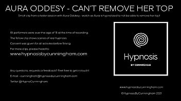 Preview 1 of Shy Stepmom Swedia - Aura Oddesy hypno can&#039_t remove her top