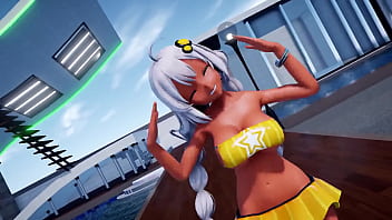 Preview 3 of And My 15 Year Old Son - MMD Kizuna Akari DEEP BLUE TOWN He Oideyo (Submitted by P masu)