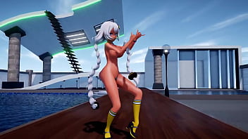 Preview 4 of And My 15 Year Old Son - MMD Kizuna Akari DEEP BLUE TOWN He Oideyo (Submitted by P masu)