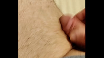 Preview 2 of Bella Mendez Tv Babe - Old Amatuer Guy Rubs Cock Against Thigh After Hours Of Edging