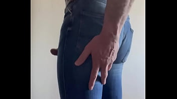 Preview 2 of Brazilian Mature Hairy Anal - Handjob and jeans