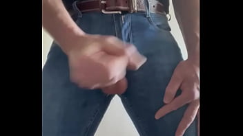 Preview 4 of Brazilian Mature Hairy Anal - Handjob and jeans