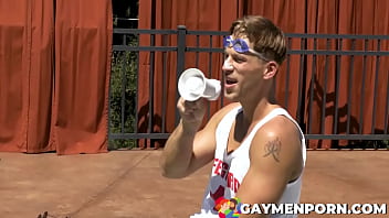 Preview 4 of Bfs Mates - When Aspen sees sexy stranger Nic Sahara drowning in the pool