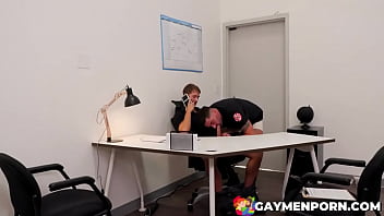 Preview 3 of Scxey Vdos - when fireman Chris Damned comes to check out Brandon Anderson&#039_s pipes