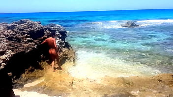 Preview 1 of Sex Desi Tv - Sex at the BEACH,  Hot Amateur Couple