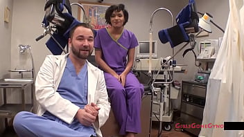 Preview 4 of Anti Sexcom - Ebony Cutie Jackie Banes Examined By Doctor Tampa &amp_ Doctor Rose At GirlsGoneGyno Reup