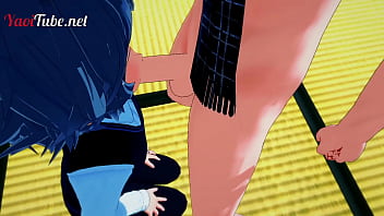 Preview 2 of Sandy Wind - Fate FGO Fate Grand Order Yaoi Hentai 3D - Shirou Blowjob and Bareback with Sieg in a Tatami and cums in her mouth and ass - Hard Sex Gay Animation