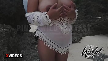 Preview 1 of Night Tablat Sister - Horny Pinay Wife Masturbates Outdoor and Played with her Dildo on a Public Beach | PINAY VIRAL  BORACAY SCANDAL