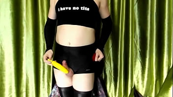 Preview 3 of Elke The Stallion Big Booty - [EroNekoKun] - Cute Foxboy  Masturbation in Spandex Leggings