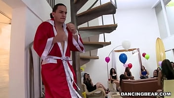 Preview 1 of 18 Age Boyes - DANCING BEAR - Ava Taylor,  Sasha Woodhaven,   Avava Kelly and More At Wild CFNM Party