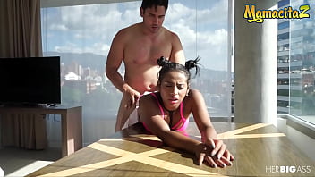 Preview 3 of Japinsse Anal Fisting - MAMACITAZ - (Lahia Crox and Mister Marco) Naughty Latina Knows To Seduce Daddy