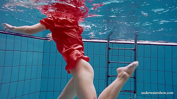 Preview 2 of Baby 15ag - Sexy naked twat Avenna swims nude in the pool