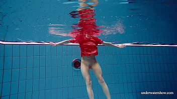 Preview 3 of Baby 15ag - Sexy naked twat Avenna swims nude in the pool