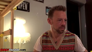 Preview 1 of Beautu Granny - Busty euro girlfriend shares cock in hostel ffm
