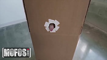 Preview 1 of Step Son And Mother - Naughty Teen (Gabriela Lopez) Comes In A Surprise Box Ready To Ride Huge A Cock - Mofos