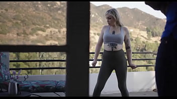 Preview 1 of Pussy Cream Lick - Big ass shemale gets fucked by stepbrother