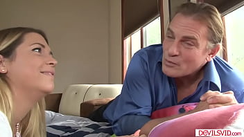 Preview 1 of Heyzzo Model - Old guy licks and fucks his stepdaughter