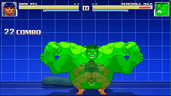 Preview 1 of Mms School Girl Village - MUGEN Ryu fucks Hulk and Red hulk