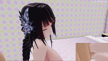 Preview 2 of Sunny Leone Dog Xxx Pussy - MMD Kangxi Sex Only Cumming When Having Sex