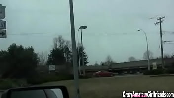 Preview 3 of Fucking This Crip Bitch - Stroking his cock while driving in the car