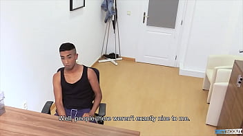 Preview 2 of Fatyyy Video - Blond Twink Bumps Into A Guy After Breaking Up With His Gf Shows Him His Cock Sucking Skills - DIRTY SCOUT 246