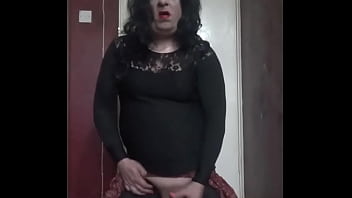 Preview 2 of Indian Slum Aunty Boobs - crossdresser mark wright plays with his cock but would cum quicker