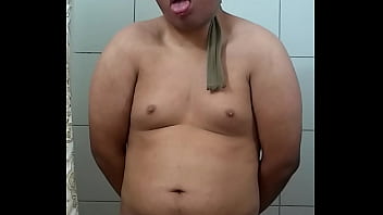Preview 3 of School Girl Annal - Fat Boy Hanged Naked