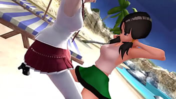 Preview 4 of David Thai - Sakura Haruno and Videl MMD: Cakeface